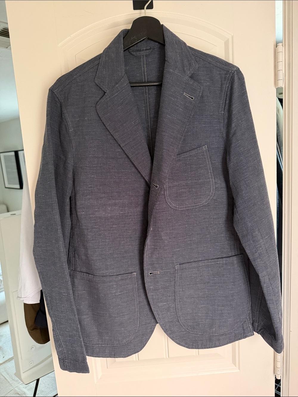 Buck Mason Heathered Navy Sport Coat